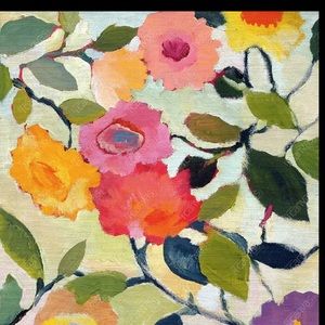 Art WILD ROSES  Kim Parker Flower Canvas Art  Print Botanical Flowers